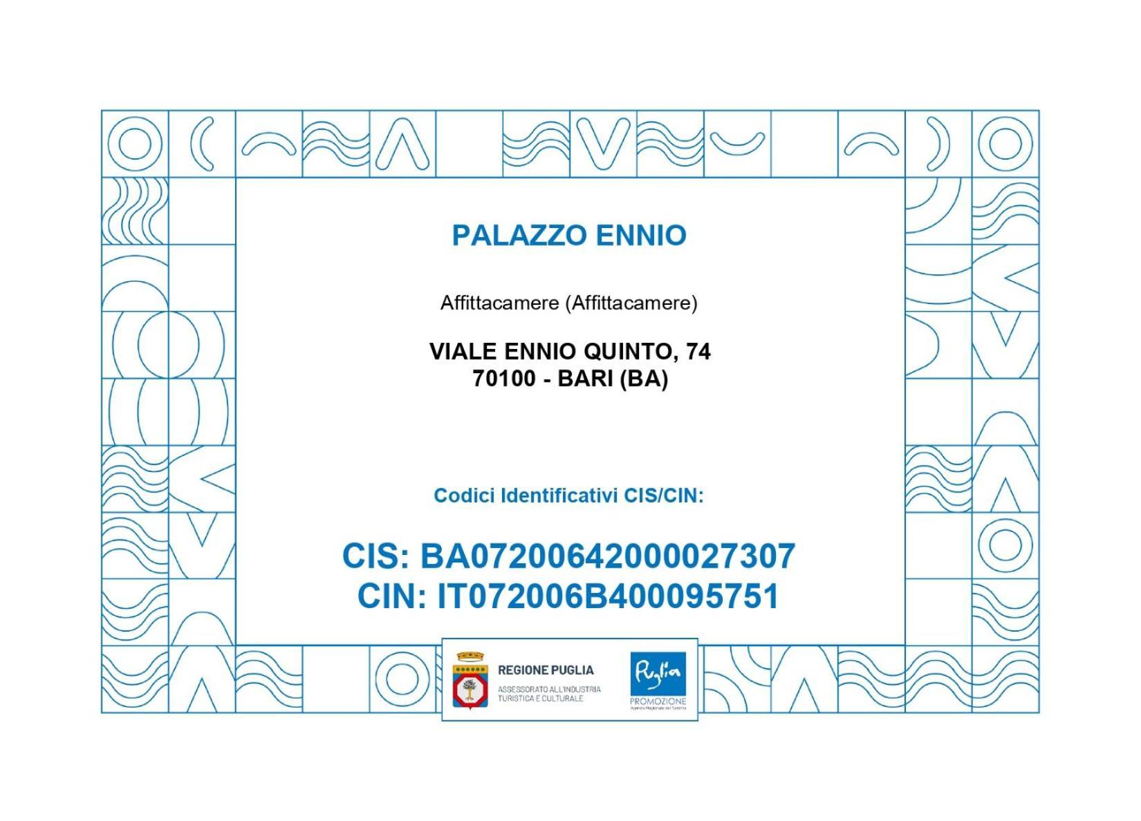 Palazzo Ennio Hotell Bari Rom bilde